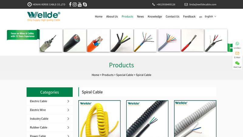 Image of China Spiral Cable Suppliers, Manufacturers, Factory