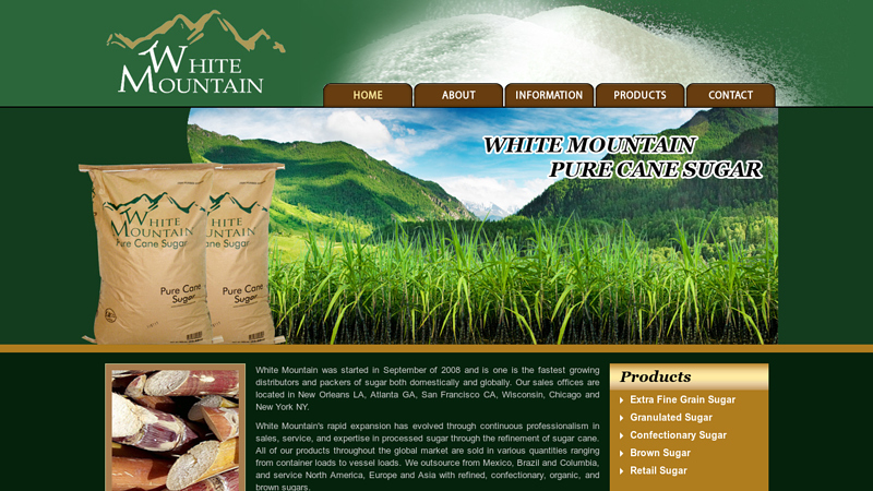 Wholesale Sugar, Mexican Sugar Bulk Suppliers, Exporters, Distributor Companies, Prices - White Mountain