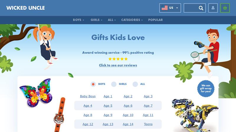 Wicked Uncle - Gifts for Boys & Girls - Gifts Kids Love