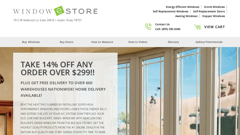 Buy New & Replacement Windows Online | Window e-Store