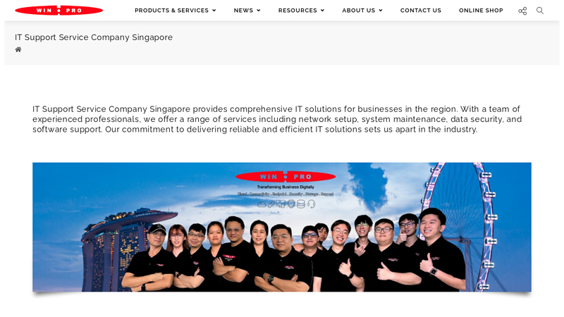 IT Support | IT Company | IT Services In Singapore Malaysia