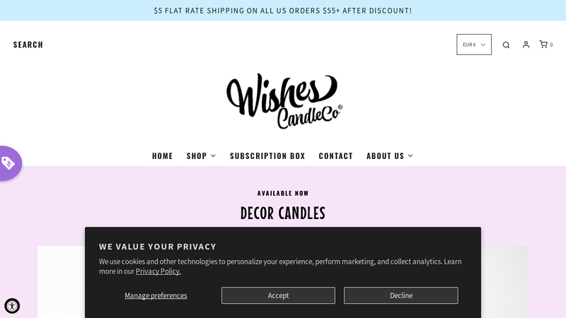 Wishes Candle Co? | OFFICIAL SITE | A LITTLE MAGIC IN EVERY CANDLE