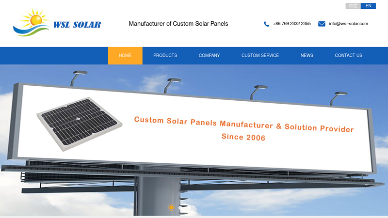 Custom Solar Panel, Solar Mini Panels, IoT Solar Panel, Solar Panel Manufacturers in China - WSL Solar