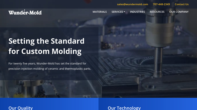 #1 Technical Ceramic & Plastic Injection Molding Manufacturer | Wunder-Mold