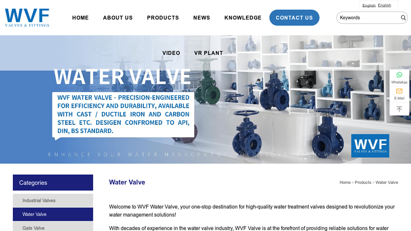 Image of China WATER VALVE Manufacturers, Suppliers, Factory