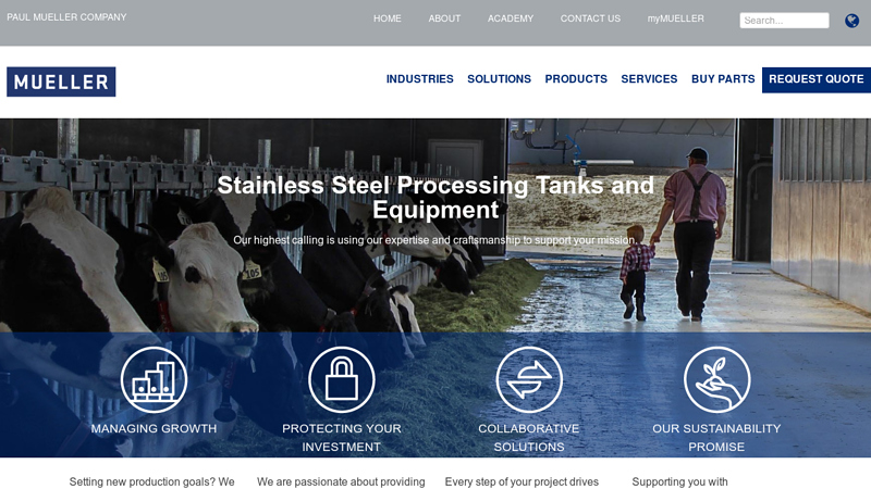 Image of Stainless Steel Processing Tanks and Equipment | Paul Mueller Company