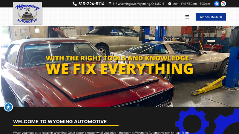 Auto Repair Wyoming OH - Mechanic Near Me - Oil Change