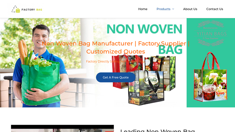 Image of Non Woven Bag Manufacturer | Inexpensive, Durable, and Eco-Friendly