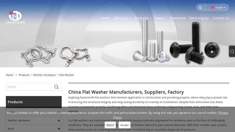 Image of China Flat Washer Manufacturers, Suppliers, Factory