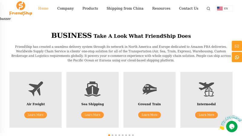 Freight Forwarder, China Shipping, Amazon Global Logistics, Air&Sea Freight Services-FriendShip