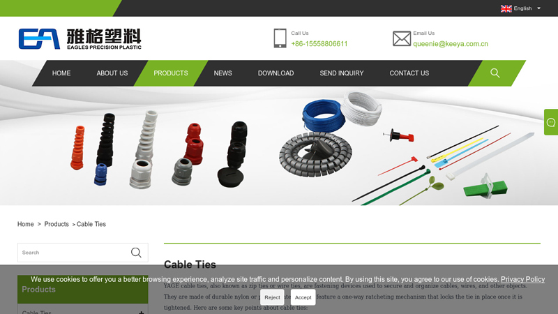 Image of China Cable Ties Suppliers, Manufacturers and Factory