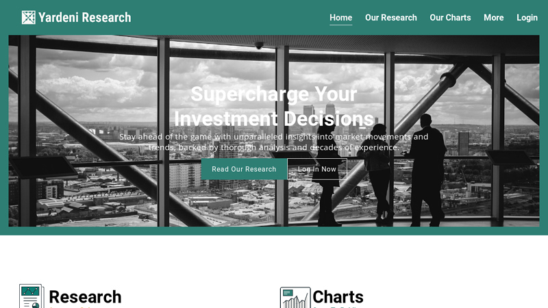 Yardeni Research - Market research and live charts from Dr Ed Yardeni and his team