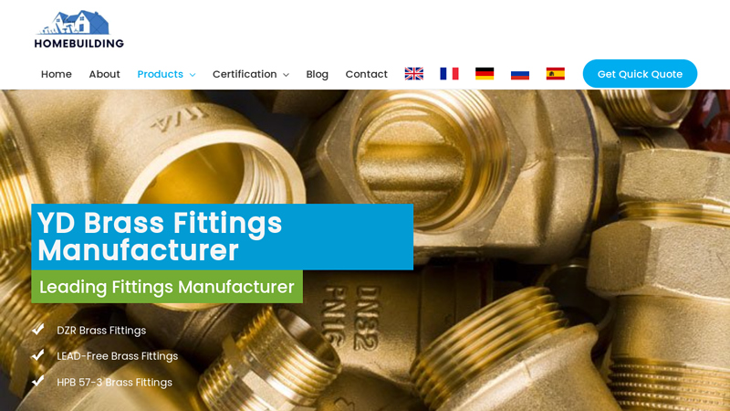 Image of Brass Fittings Manufacturer and Supplier in China