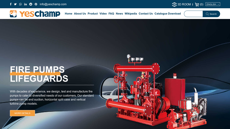 Custom Industrial Water Pumps Fire pump Manufacturers, Suppliers - YesChamp