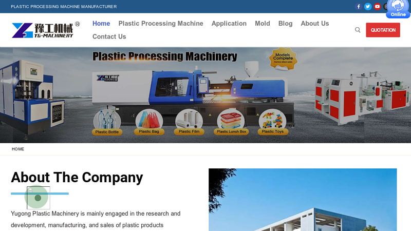 China Plastic Processing Machine Manufacturer-YG Plastic Machinery