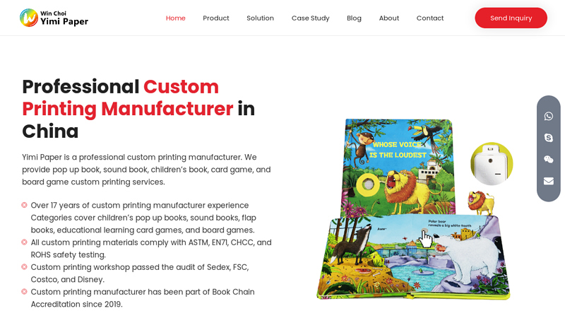 Professional Custom Printing Manufacturer In China - Yimi Paper