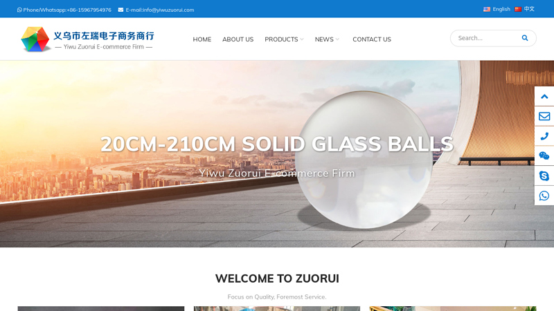 Yiwu Zuorui E-commerce Firm offer:Solid glass bricks,Glass building materials,Crystal Stair Pillars,Glass Lighting Components,K9 blank crystals,3D photo crystals,Crystal glass trophy awards,Crystal glass balls,LED light stands for displaying,Crystal Glass Christmas Ornaments,Waterjet Cutting Crystal Glass Products,Crystal Candle Holders/Candelabras,Crystal Glass Paperweights,Iceberg Shaped Crystals,LED light Crystal Glass Keychains,Crystal Animal Figurines Sculptures,Crystal Photo Frames,Crystal Flower Vase,K9 Crystal Glass Raw Materials,Sublimation Photo Crystals,Crystal Pen/Card Holders,Crystal USB Flash Drive,Crystal Gifts,Crystal Table/Desk Clocks,Crystal Glass Ashtray,3D Crystal Glass Models,Crystal Glass Bottle Stoppers,Crystal Glass Perfume Bottles