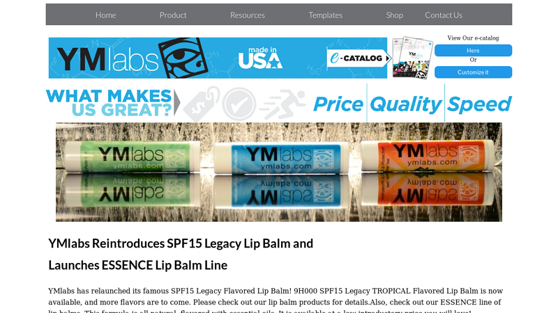 Promotional Lip Balm Manufacturer - YMlabs Promo Lip Balm