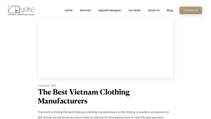 Image of The Best Vietnam Clothing Manufacturers