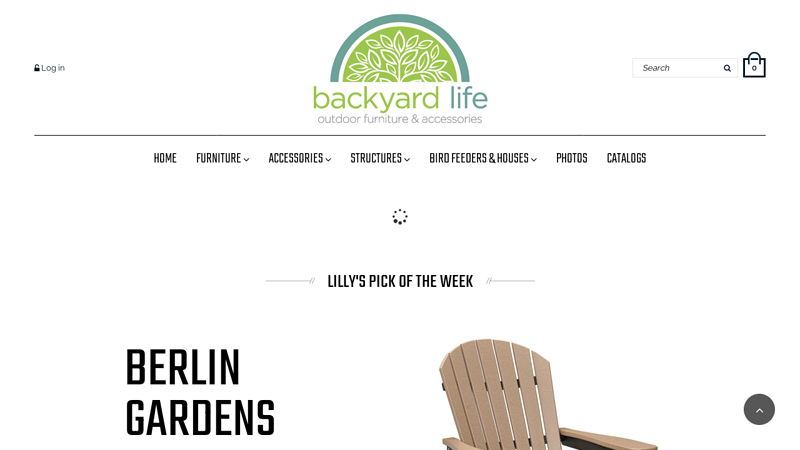 Poly Outdoor Furniture, Outdoor Structures, Baskets, Birdhouses & More C Backyard Life