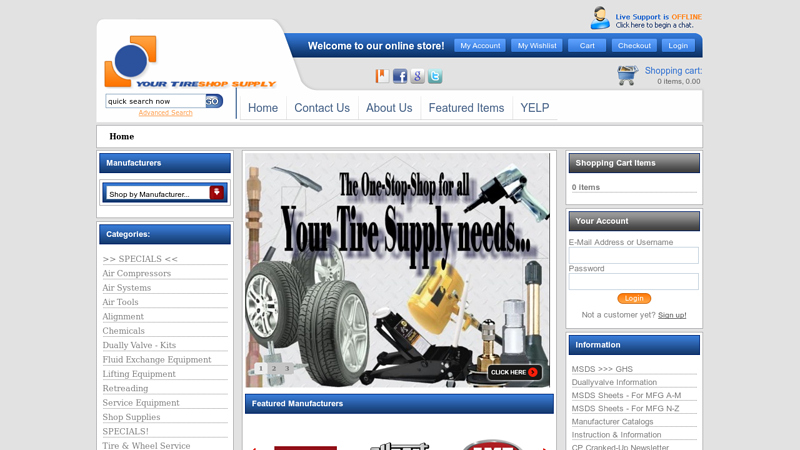 Your Tire Shop Supply | Supplies for Tire Shops