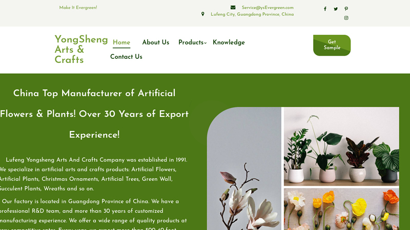 Image of Artificial Flowers & Plants Manufacturer