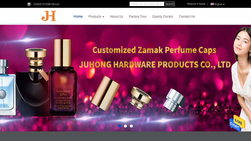 Quality Zamak Perfume Caps & Zamac Perfume Cap factory from China