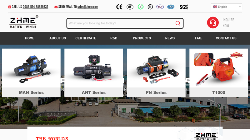 China Electric Winch, Truck Winch, Off road Winches Manufacturer | ZHME Winch