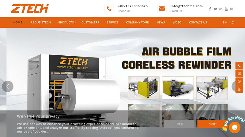 Air air bubble film machine | Bubble Bag Making Machine - ZTECH