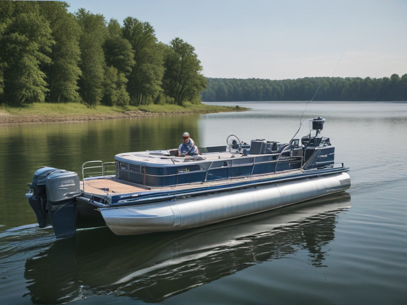 pontoon fishing boat